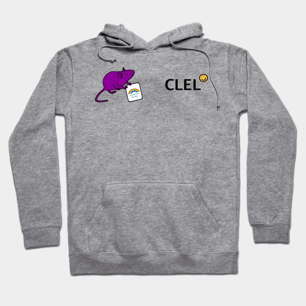 Clel and Purple Rat Essential Employee meme Hoodie by ellenhenryart